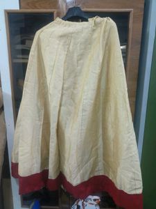 Red &amp; Cream Ethnic Lehenga Set