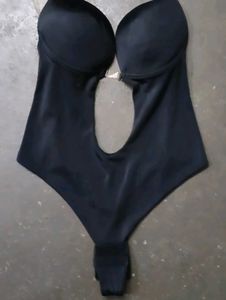 Black Low-Cut Bodysuit Shapewear