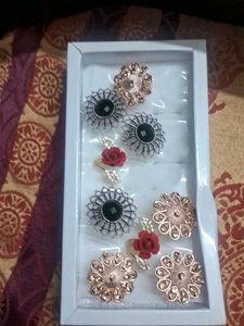 Set of 2 statement Rings