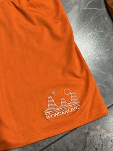 Bright Orange Mini Shorts