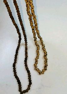 Wood String combo Brown &amp; cream beads/Stylish/Uniq