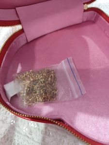 Red Heart Shaped Clutch Bag
