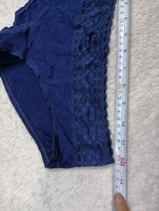 Navy Blue♥️ Lace Trim Briefs