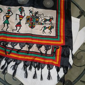 Black Printed Dupatta Stole