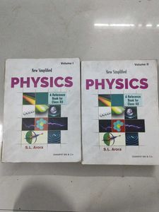 Physics textbook by SL Arora for Class XII Vol 1,2