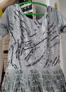 Black Nd Grey Gown