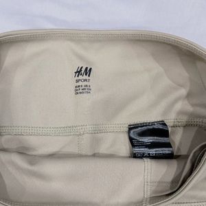Beige Sports Cycling Shorts