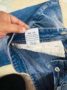 SPYKAR Distressed Blue Denim Jeans