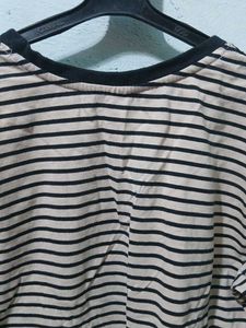 Striped T-Shirt with Sunglasses Detail