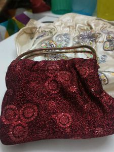Unique embroidered hand bag 1+1 free!