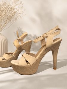 Sparkly Platform High Heels