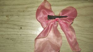 Pink Fairy Wings Hair Clip