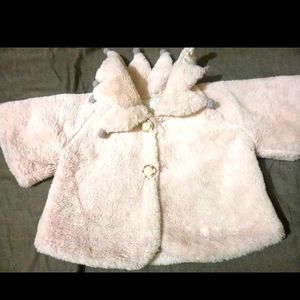 Cute Faux Fur Baby Girl Jacket