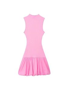 Barbie Pink Ribbed Bubble Dress