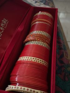 Traditional Red Bangles Set