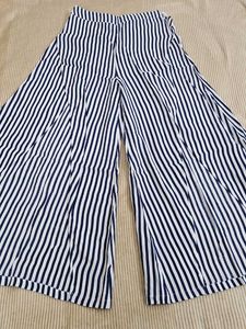 Striped Wide-Leg Palazzo Pants