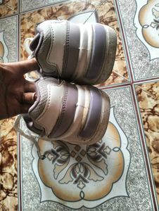 White &amp; Purple Casual Sneakers