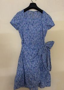 Floral Print Wrap Dress