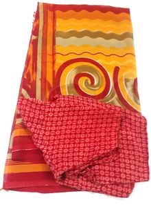 Yellow saree with blouse Eid Offer multi design pi