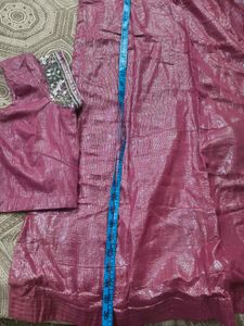 Heavy party wear blouse &amp; Shimmer peticot L size