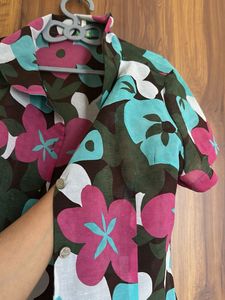 Vibrant Floral Print Shirt
