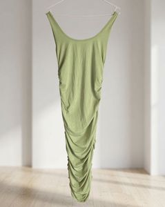 Sage Green Ruched Bodycon Dress | Stretchy &amp; Flatt