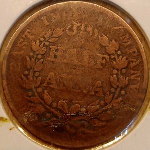 1835 East India Company Half Anna