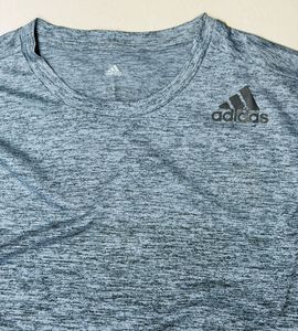 Adidas Men's Grey Heathered T-Shirt