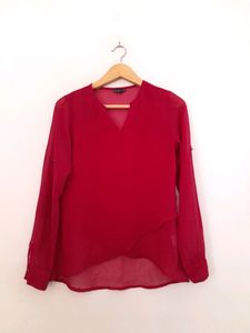 Rose Pink Casual Top (Women's)