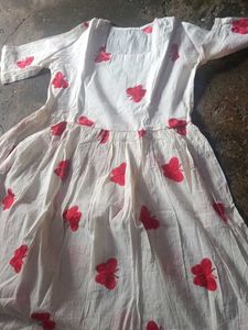 Cute Butterfly Print Dress