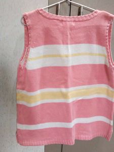 Striped Sleeveless Knit Top