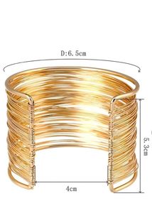 Golden Wire Stackable Bangles