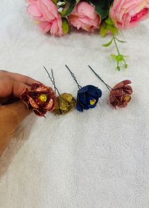 Sparkling Pearl &amp; Crystal Hair Pins