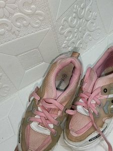 Pink Chunky Sneakers