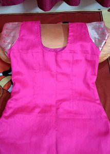 Beautiful Pink Embroidered Short Kurti 💖