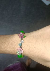Floral Beaded Bracelet