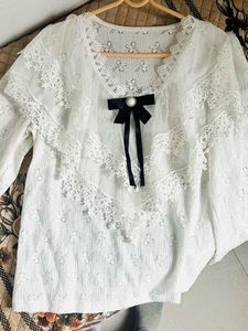 Coquette Lacy Top