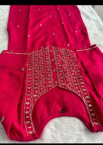 Elegant Pink Embroidered Kurta Set with Dupatta