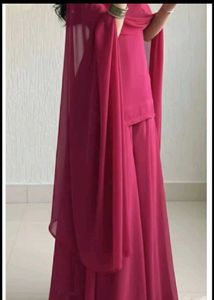 Vibrant Royal Blue Kurta Set with Palazzos