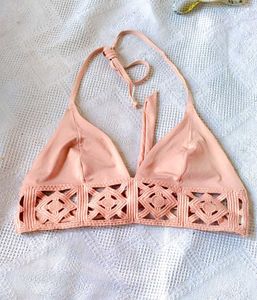H&amp;M Crocheted Bikini Top