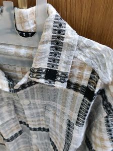 men's branded checkers shirt