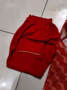 karva chauth special red suit