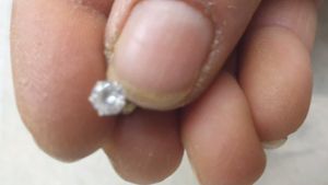 100% pure silver nose pin with free gift