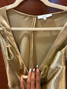 Shiny Gold Party Dress