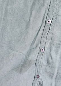 Light Blue Button-Up Tunic