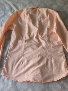 Peach Button-Up Shirt