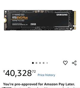 SAMSUNG 970 EVO SSD 250GB - M.2 NVMe