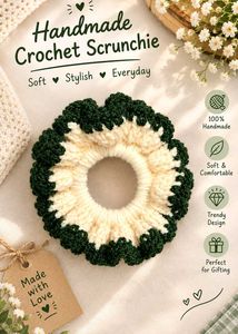 Handmade Crochet Scrunchie