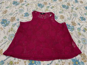Polka Dot Lace Crop Top