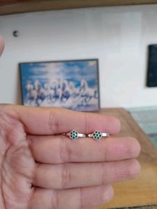 Green Diamond Toerings Pure Silver